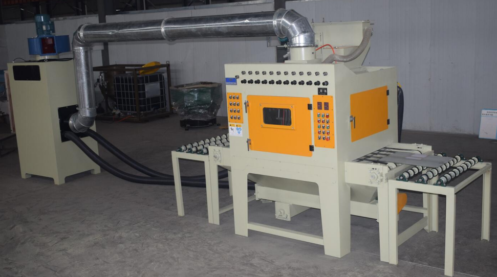 通過式自動噴砂機(jī)，輸送帶自動噴砂機(jī)